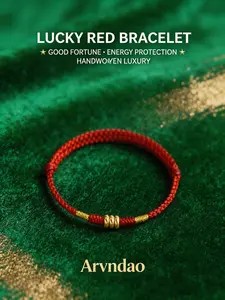Red silk cord bracelet, suitable for both men and women, contains abacus beads, symbolizing peace and good fortune, hand-woven lucky amulet bracelet, an excellent gift for best friends, jewelry accessory, Trendy jewelry