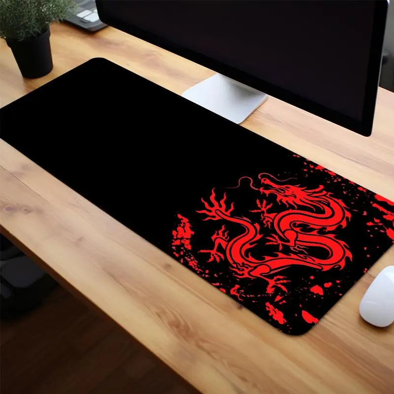 Dragon Pattern Large Gaming Mouse Pad, 1 Count Non Slip Desk Mousepad for Laptop, Computer, Desk Accessories For Home & Office