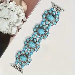 2026 NEW HOT  Bohemian Blue Bracelet Strap Suitable for Apple Watch SE, Series 8, 7, 6, 5, 4, 3, 2, And 1, Can Be Replaced with Smart Watch Bands
