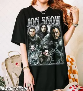 Vintage Jon Snow Shirt, Jon Snow Movie Fan Tee Graphic T-Shirt, Gift For Women and Man Unisex T-Shirt