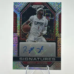 2022-23 Panini Prizm - Signatures Reggie Jackson #SIG-RJA Mojo Prizm /25 (AU)