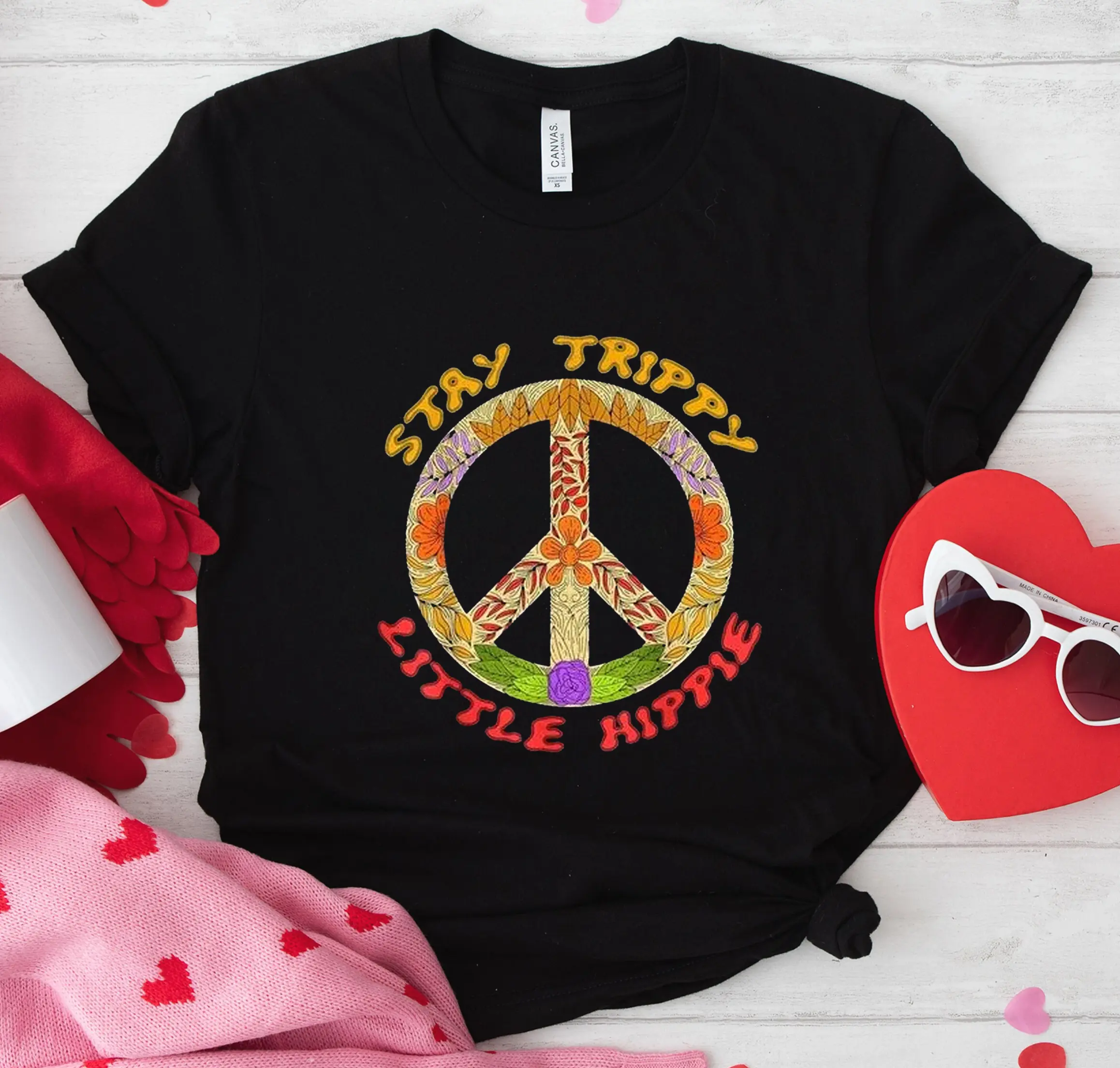 Stay Trippy Little Hippie Shirt, Hippy T Shirt, Hippie Gifts, Hippy Shirts For Women, Hippie Gifts For A Woman, Hippie Shirts Mens, Unisex Top Cotton Casual Menswear Shiny Underwear Tshirt Streetwear T-Shirt