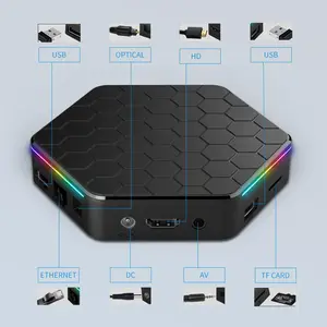 T95Z Plus Android 12.0 Smart TV Box Allwinner H618 Quad-core 4K Media Player 6K Decording H.265 VP9 Dual Band WiFi6 BT5.0 Digital Display with Remote Control
