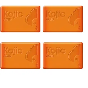4pcs Roushun Kojic Acid Soap, Deep Cleaning Cleansing Bathing Bar, Moisturizing Fresh Scent, Recyclable Single Item, No Allergens, Not Flammable Body Care