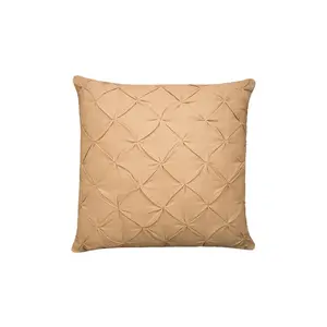 C&F Home Diamond Tuck Cornsilk Geometric 100% Cotton Accent Throw Pillow 18" x 18"