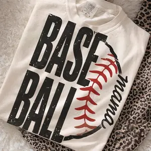 Comfort Colors Baseball Mama T-shirt Sports Sublimation For Mom T-shirt Trending Gift