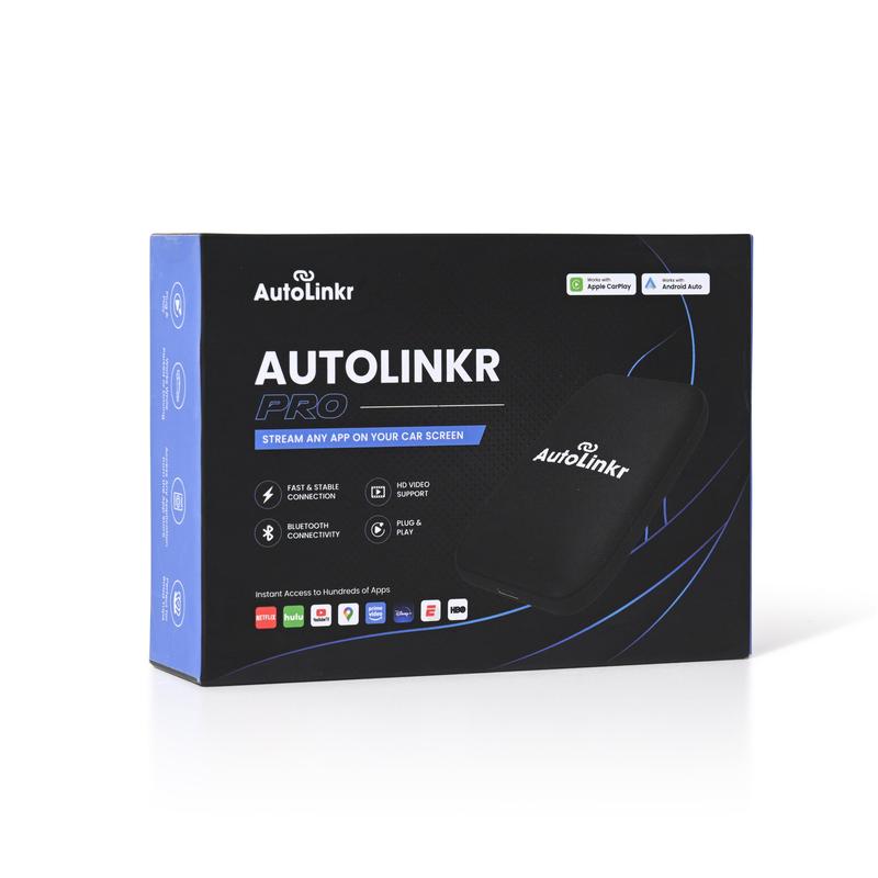 The AutoLinkr Pro | Wireless CarPlay & Android Auto Adapter with Netflix, YouTube, Google Play Store | Plug & Play Smart Multimedia AI Box