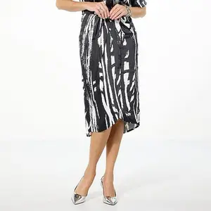 GREY by Jhoan Sebastian Grey Satin Twist Skirt