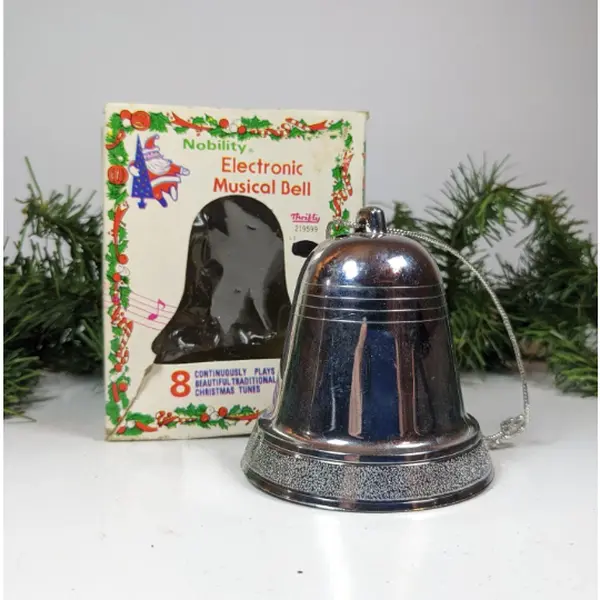 Vintage Nobility Electronic Musical Bell Christmas Ornament