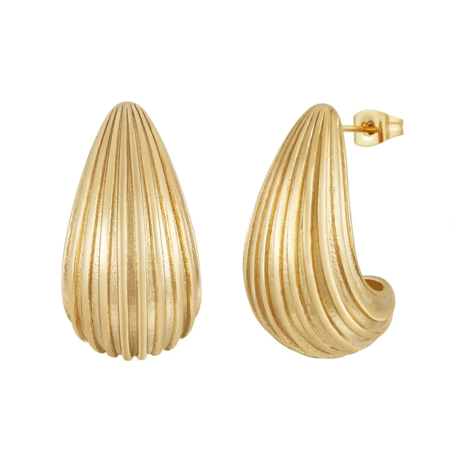 Camille Earrings - 18k Gold Plated Stainless Steel