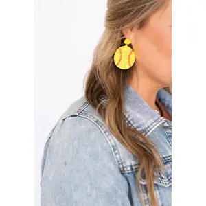 Softball Earrings