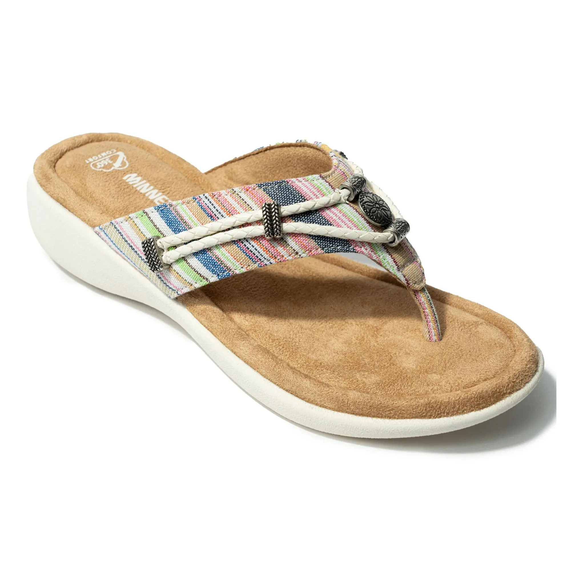 Minnetonka Women's Silverthorne 360 Flip Flop - Fabric
