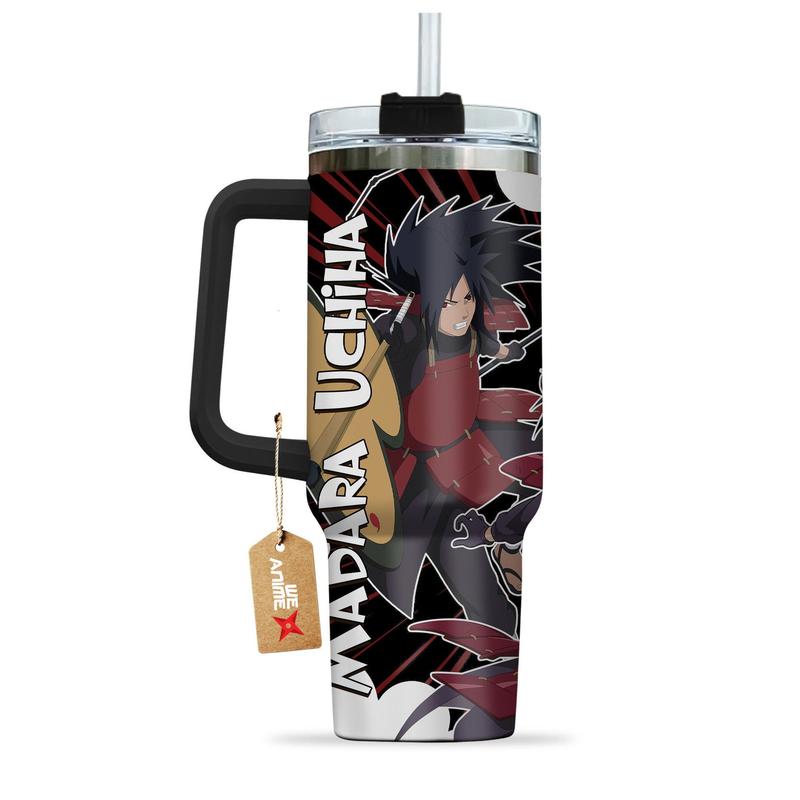 Custom Name Naruto Shippuden Madara Uchiha - Personalized 40oz Tumbler Cup