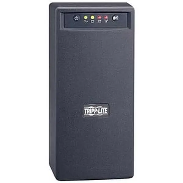 Tripp Lite Omni VS OMNIVS1000 Tower UPS Power Stabilizer - 1000VA, 500W, 7-min Full-Load Runtime, 8 NEMA 5-15R Outlets, Batteries, USB Port, RJ Phone Suppression Jacks, 4 Front Panel LEDs, Power Backup for PCs & Phones, Small Business Desktop Protection