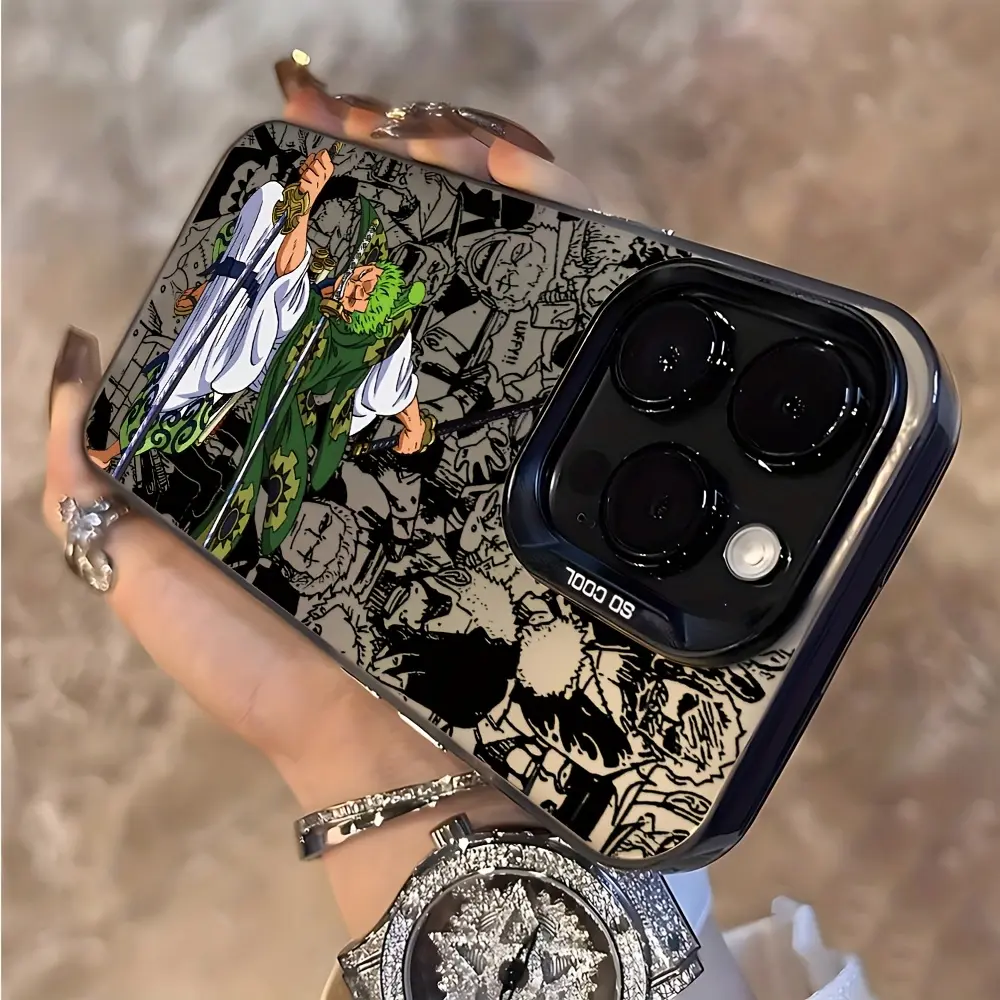 Cartoon Anime One Roronoa Zoro Phone Case for iPhone 17 16e 16 15