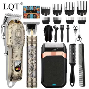 Men'S Electric Hair Clipper, Clipper And Trimmer Set, Hair Clipper Men'S Razor, Cordless Clipper Shaving Kit, Facial Trimmer, Halloween Gift