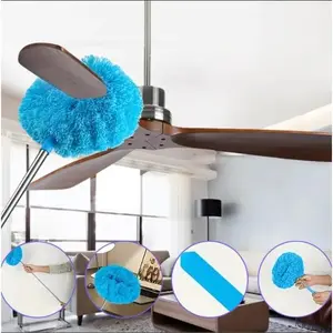 Ceiling Fan & Household Dust Buster: Washable Microfiber Duster, Ideal for Summer and Fall Cleaning – Decoration-worthy Housekeeping Essential with Extension Pole