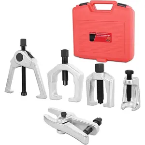 Nilight 5-in-1 Heavy-Duty Heat-Treated Forged Steel Front End Service Mechanic Kit - Ball Joint Separator, Pitman Arm Puller, Tie Rod End Tool for Easy Removal Tasks, Mechanic Tools