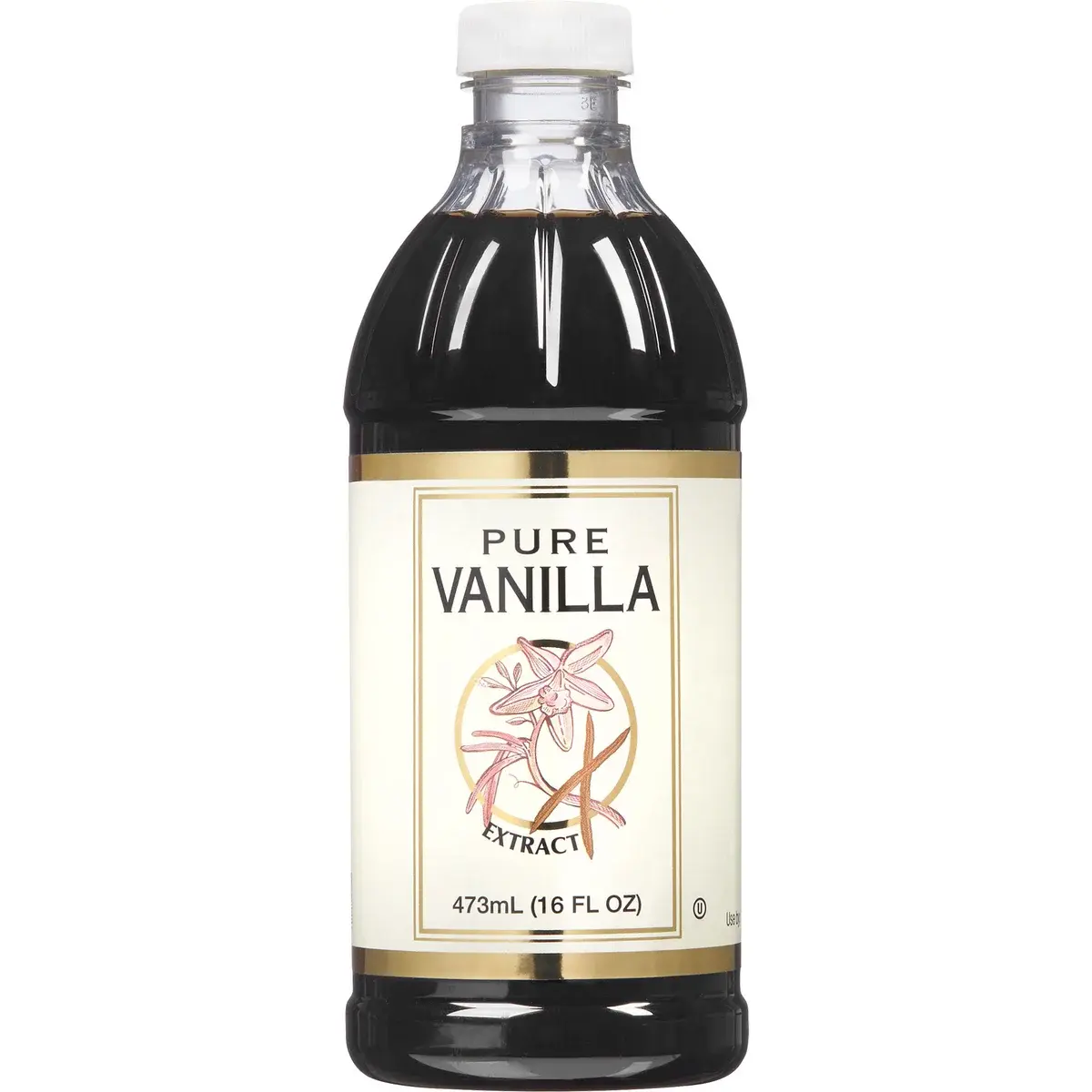 Pure Vanilla Extract, Natural and Authentic Taste, for Baking, Making Cream, Bottle of 16 fl oz Pure Vanilla Extract, Natural and Authentic Taste, for Baking, Making Cream, Bottle of 16 fl oz