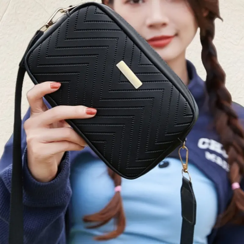 Structured  Crossbody Purse, Women’s Fixed Strap Shoulder Bag, Lightweight Sling Bag for Daily Errands, Travel, and Casual Wear