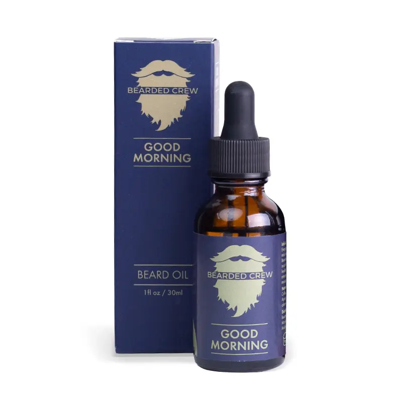 Good Morning Beard Oil - High-Quality Grooming Product for Men's Beard Care & Styling - 1 fl oz / 30 ml Hair Care - Bearded Crew