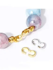 30 Copper Plated Jewelry Connectors, 8 Shape Pendant Links, DIY Bracelet Necklace Components, Jewelry Making Accessories, Diy Beading Accessories