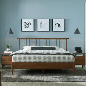 Mid Century Spindle Bed