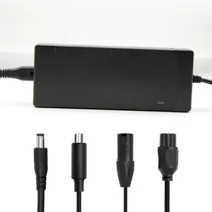 54.6V 2A Ebike electric scooter charger for 48V Lithium Battery, 5 Adapter Plugs Fast Replacement Charger Compatible with Rad Power Bikes, Velotric, Heybike, Juiced, Ecotric - UL Listed