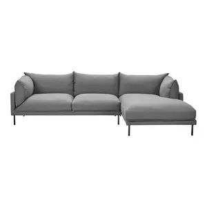 Jamara Right-facing Sectional - Charcoal Grey