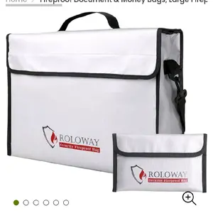 Roloway fireproof document bag