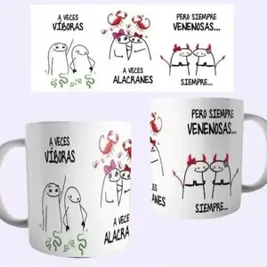 TAZAS COFEE MUG. IMAGENES GRACIOSAS CANCIONES. IDEAL PARA UN REGALO. Cup Ceramic Cup Washable