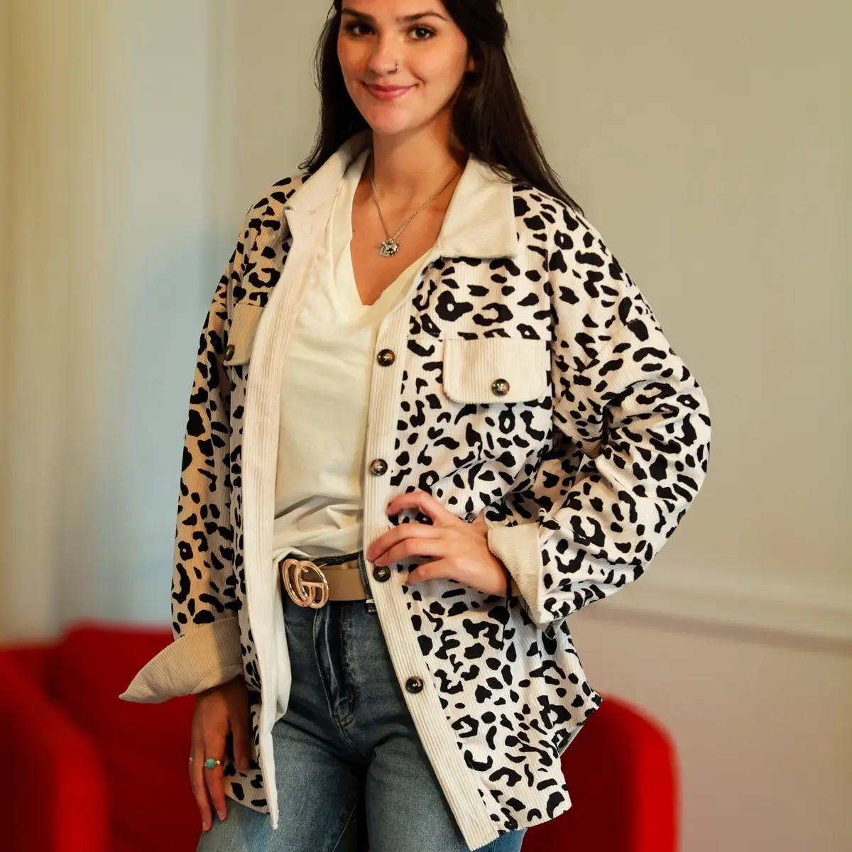 Ooo She Leopard Shacket