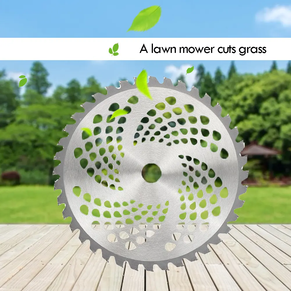 Cordless Electric Trimmer for Home Garden Homeowners, Trimmer Landscaping Power Tool Accessory for Shrubs/Grass Trimming, Super Thin Indestructible Steel Wire Disc with Moss Removal Function