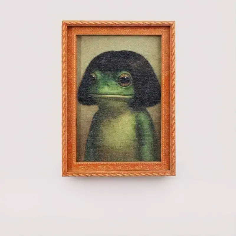 Funny Frog Magnet with Bob Haircut, Weirdcore Decor, Unique 2026 Graduation Gift, Cute Meme Fridge Magnet, Sassy Class of 2026 Keepsake summerwins, Funny Magnets, Kitchen