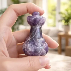 Alchemy Pot Amethyst Crystal Conversation Game — Real Connection in 15 Min — Ritual Talking Piece for Couples, Families & Friends — Gemstone Game + Cards + Gift Box - Social Emotional Learning (SEL) Tool for Students and Adults
