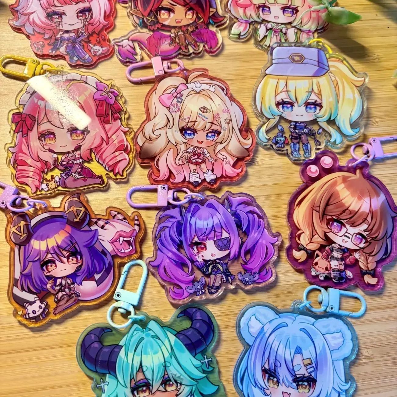 11 ops (not combo 11)  Vallure  Anime Acrylic Keychains