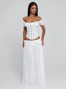 LUBELA MAXI SKIRT WHITE