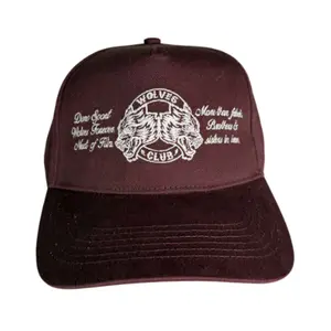 Darcsport Wolves Scripture 5 Panel Hat Purple Dusk