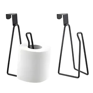 Toilet Paper Holder, 1 Count Punch Free Toilet Paper Hanging Storage Rack, Bathroom Toilet Paper Holder for Home Hotel Salon, Toilet Paper Dispenser for Salon