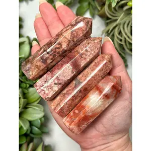 Red Moonstone Points - Crown Chakra - Intuitively Selected