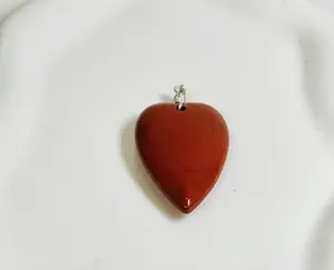hasper rojo cuarzo Heart-Shaped Pendant for Power & Balance Enhances Body StrengthLife Passion Casual Jewel