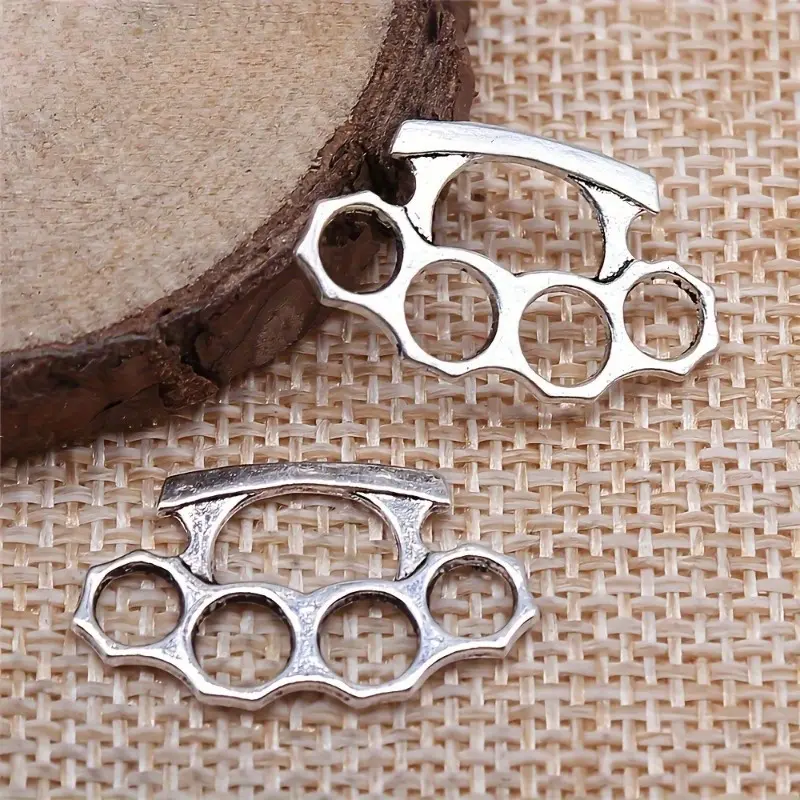 20pcs of Vintage Alloy Talisman, Copper Silvery Hollow Wrist Talisman, DIY Jewelry Making Accessories, No Power Supply