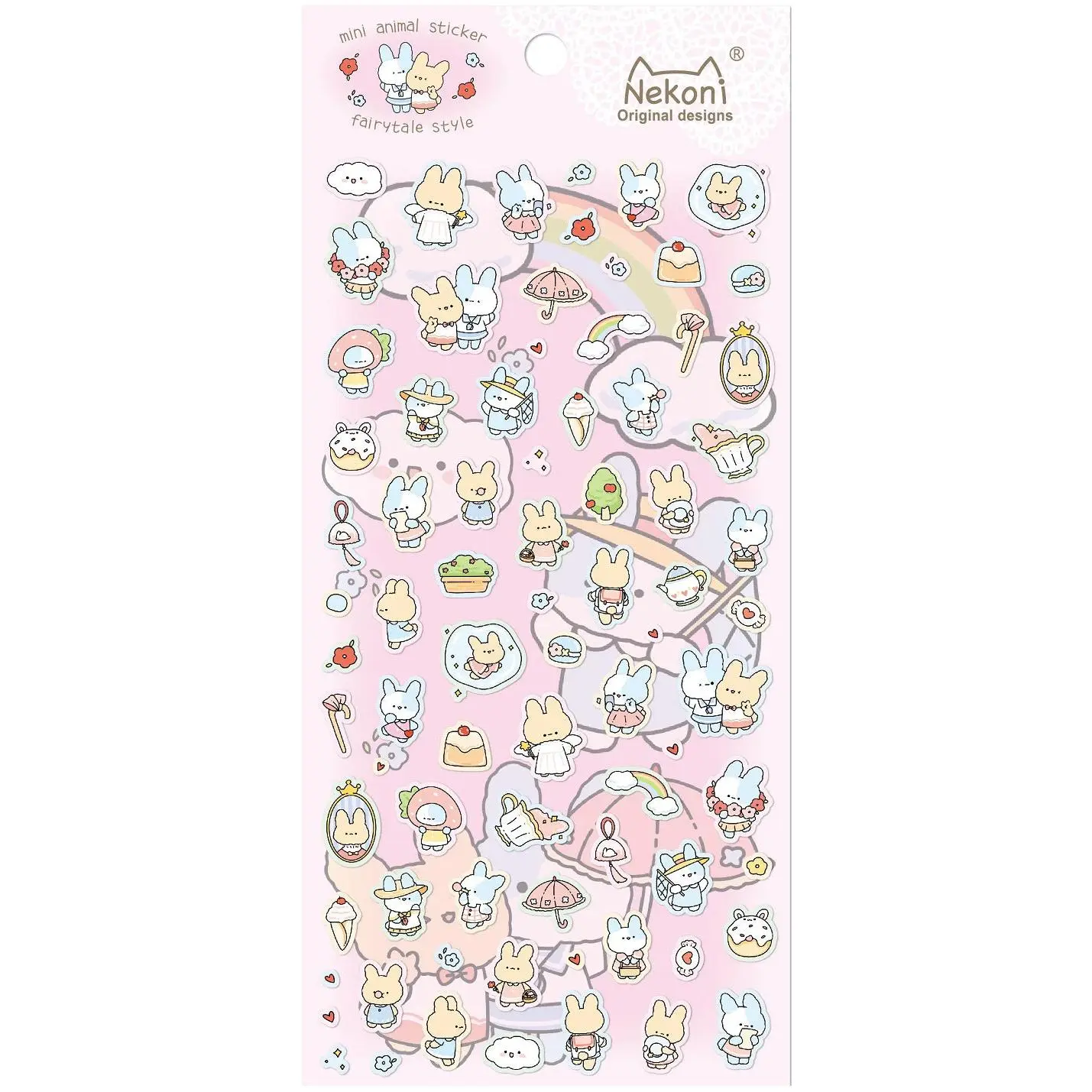 Nekoni Bunny Sticker Sheet