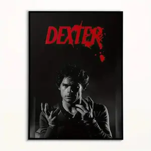Dexter Movie Poster, Retro TV Show Wall Art, Thriller Horror Room Decor, Vintage Aesthetic Print[No No Frame, Free Ship]