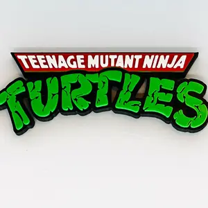 Teenage Mutant Ninja Turtles Logo Sign - 6 x 3.2 Inches