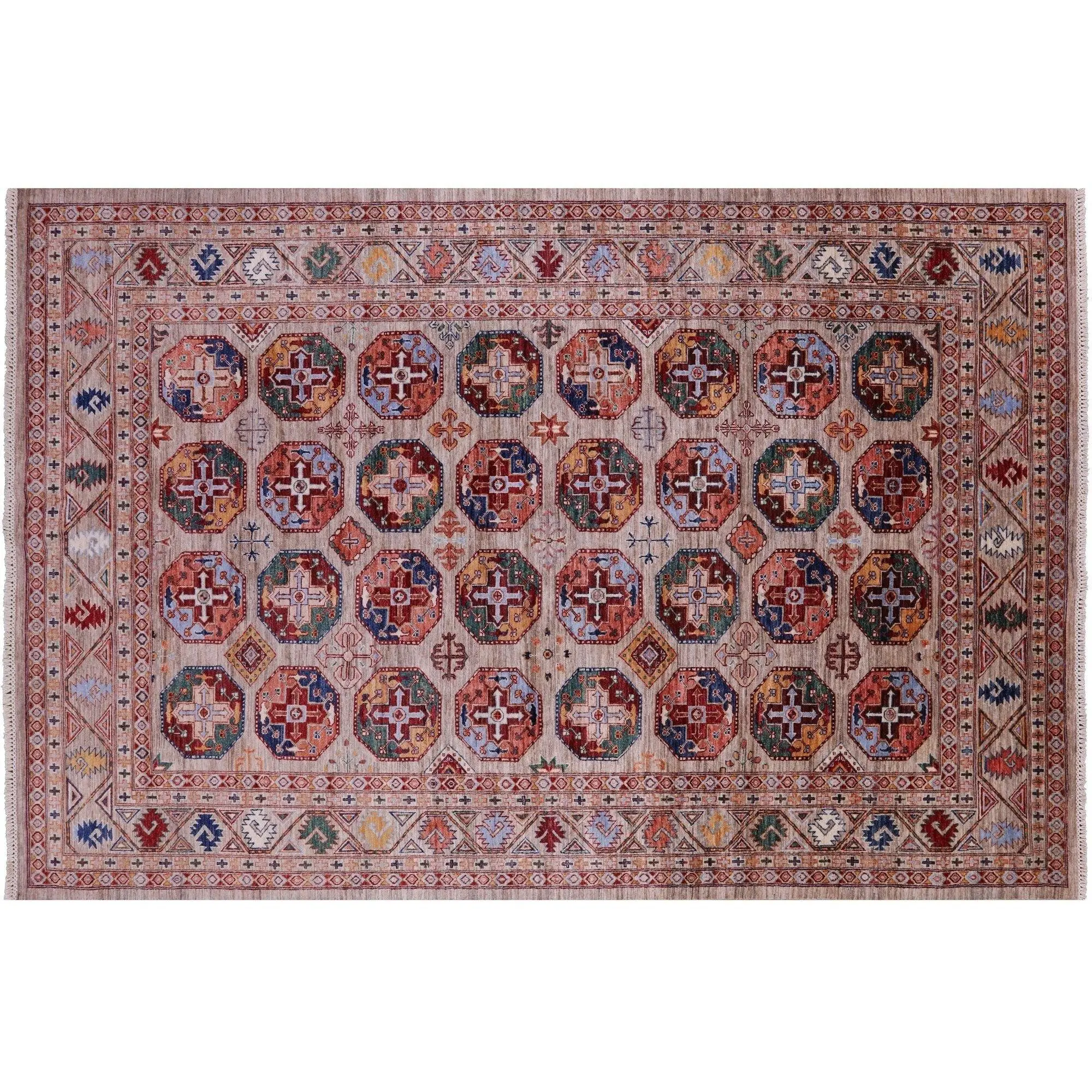 6' 9" X 10' 4" Bokhara Hand Knotted Wool Rug - Q12774