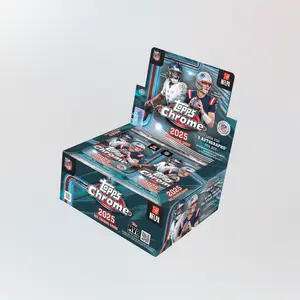 2025 TOPPS CHROME FOOTBALL JUMBO HOBBY HALF CASE BREAK (4 BOXES) Sports Trading Card Sports Card Pack