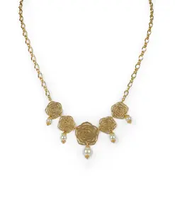 Laser Cut Roses Necklace - Rosey
