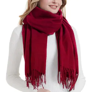 Scarf for Women Winter Pashmina-Shawl Wraps Winter Scarf Winter Women Cashmere-Scarf Wedding Scarf