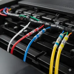 50-Piece Heat Shrink Tubing Kit: Waterproof Insulated Wire Connectors for Electrical Repair, Automotive & DIY Home Projects, Cable Crimp Terminals and Sealing Sleeves, Electrician Tools Set